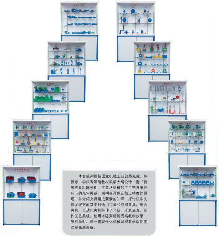 PG-112型《机床夹具设计》示教陈列柜 产品图