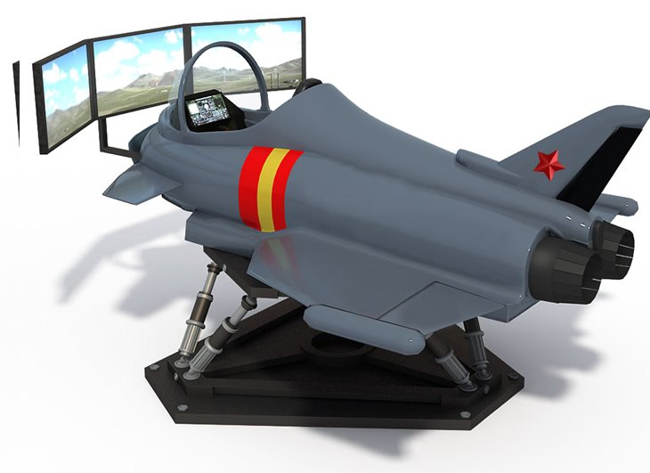 PG-FX02Z型 动感战斗机仿真驾驶模拟器 (6自由度) 产品图