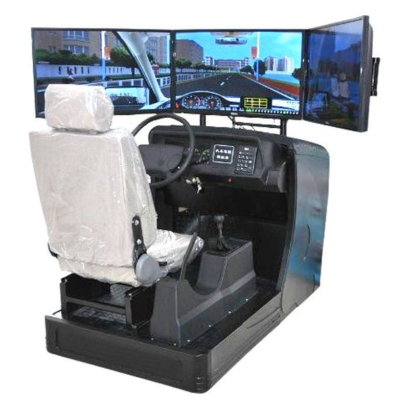 PG-SP32型 三屏汽车驾驶模拟器 （钢塑结构、3台32寸液晶显示器）